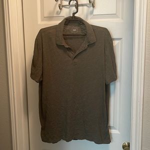 Olive green Gap colored shirt.